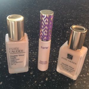 Estée Lauder double wear and tarte shape tape